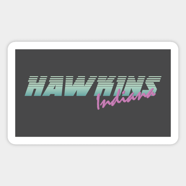 Stranger Things - Hawkins Indiana Magnet by Dopamine Creative